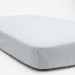 Dove - Linen Crib Sheet