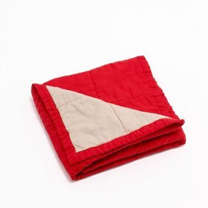 Cherry/Sparrow - Linen Quilted Blanket