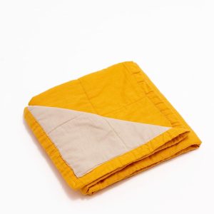 Clementine/Sparrow - Linen Quilted Blanket
