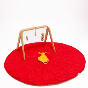 Cherry/Sparrow - Linen Quilted Playmat