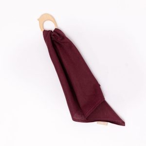 Grackle - Linen + Maple Ring Teether
